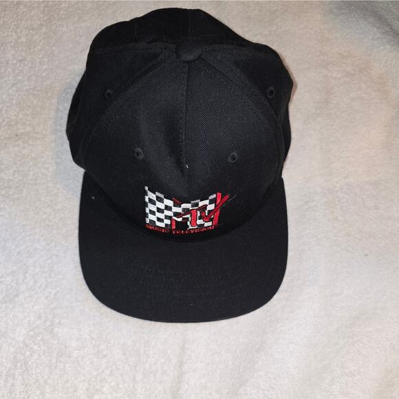 MTV Black Cap with Red Logo - Picture 1 of 7